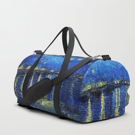 Starry Night Over the Rhone by Vincent van Gogh Duffle Bag