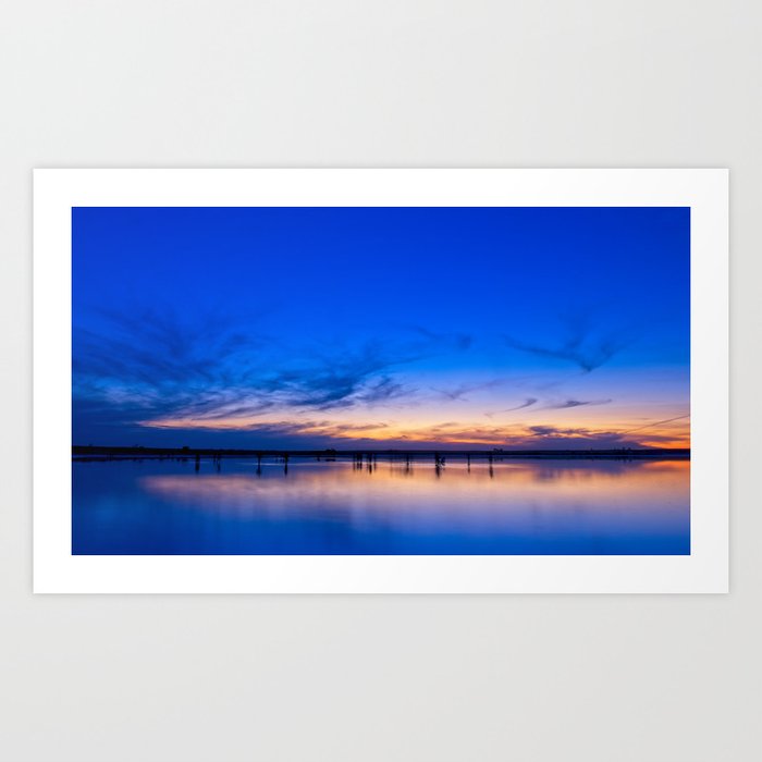 Sunset at Lake Tyrrell Art Print