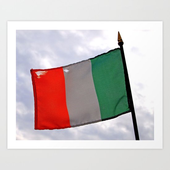 Irish tricolor Art Print
