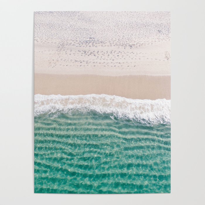 clear blue dreamy beach Poster