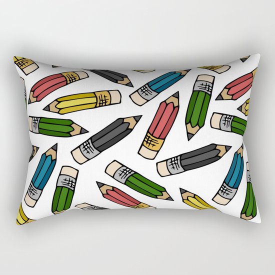 Pencils Rectangular Pillow