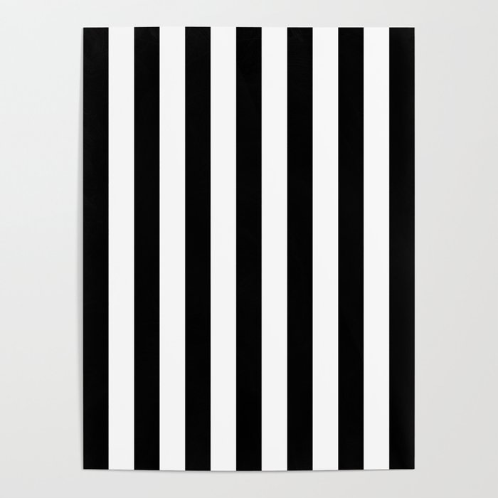 Vertical Stripes Black And White Vertical Lines Preppy Decor Geometric Retro Modern Minimal