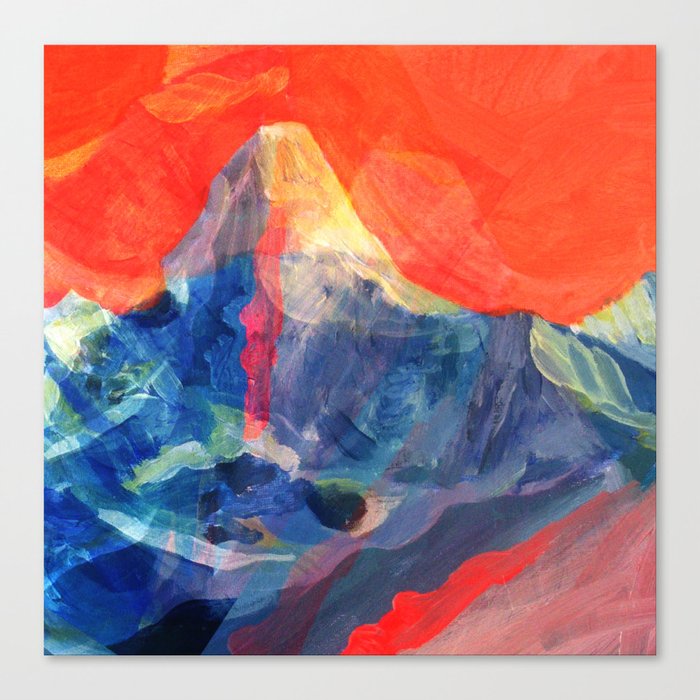 Abstract Mt. Everest Canvas Print