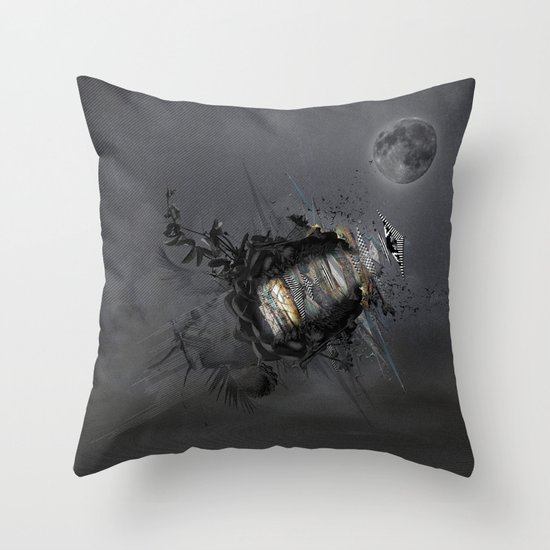 Overload the moon! Throw Pillow