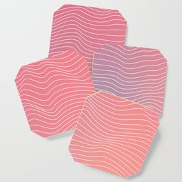 Colorful Psychedelic Lines Coaster