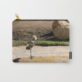 East African Crowned Crane Carry-All Pouch | Zoo, White, Africa, Nature, Wild, Red, Crane, African, Bird, Photo 