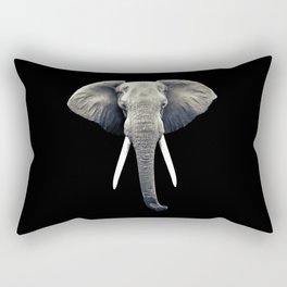 Elephant Portrait Rectangular Pillow