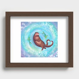Otterly in love with you Recessed Framed Print