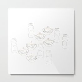Honey bear and sugar bowl Metal Print | Acrylic, Drawing, Honey, Digital, Honeybear, Sugar 