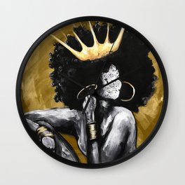 Naturally Queen VI GOLD Wall Clock