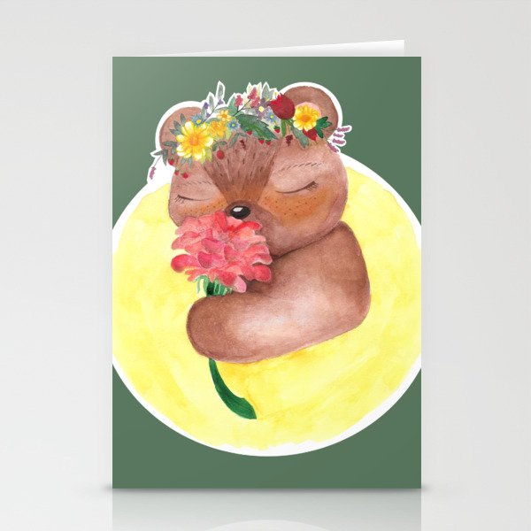bear with flower crown