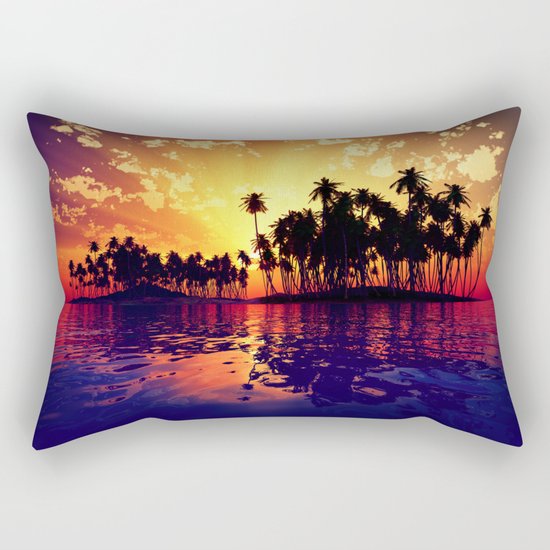 Coconut Island Rectangular Pillow