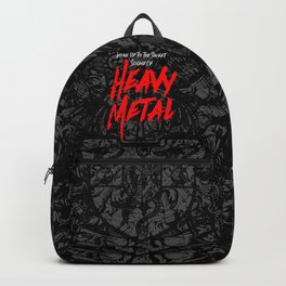Woke Up To The Sweet Sound Of HEAVY METAL Backpack | Music, Roll, Quote, Rock, Drummer, Musical, Heavy, Guitarist, Hardcore, Band 