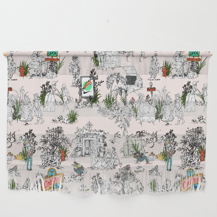 Toile de Jouy modern Wall Hanging