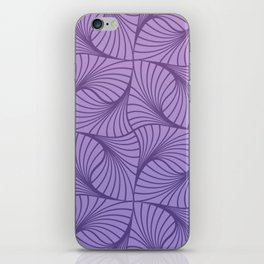 Abstract Wavy Circle Pattern with a Subtle Purple Gradient Ombre Tie Dye Overlay iPhone Skin