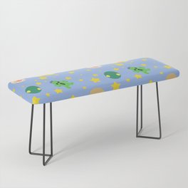 ff pattern blue Bench