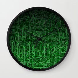 Reboot II GREEN Wall Clock
