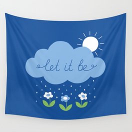 Let it be (blue) Wall Tapestry