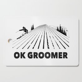 Ok Boomer Ok Groomer Skiing Cutting Board