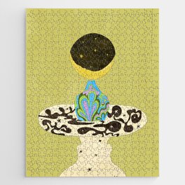 Moon Vase Jigsaw Puzzle | Pattern, Abstract, Vintage, Retro, Moon, Seventies, Pop Art, Table, Curated, Sixties 