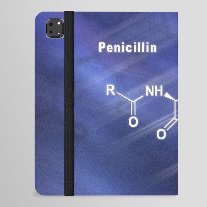 Penicillin, antibiotic drug, Structural chemical formula iPad Folio Case