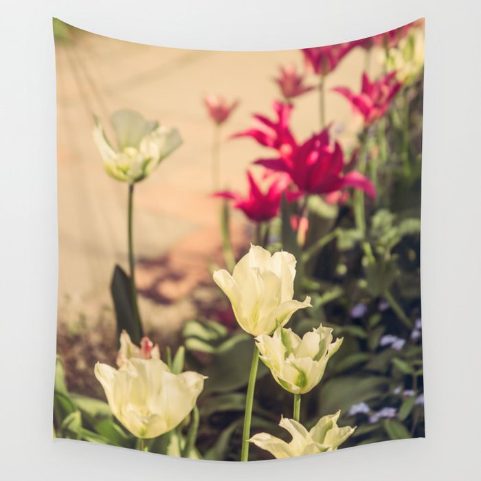 Tulip Path Wall Tapestry