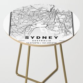 Sydney tourist map Side Table