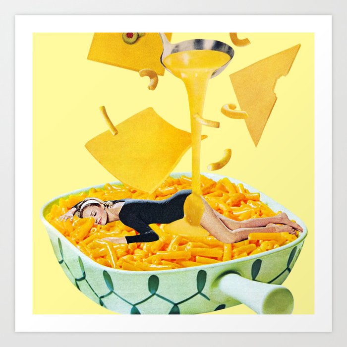 Cheese Dreams (Yellow) Art Print