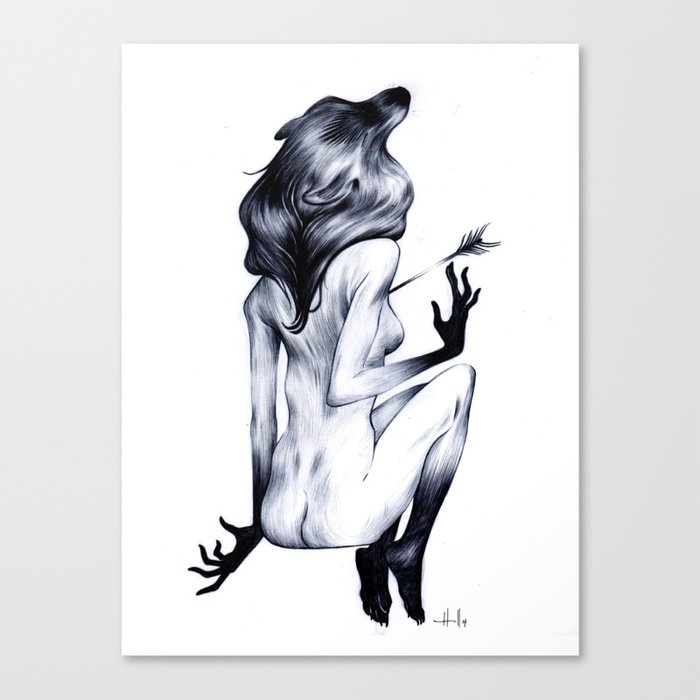 She Wolf Canvas Print
