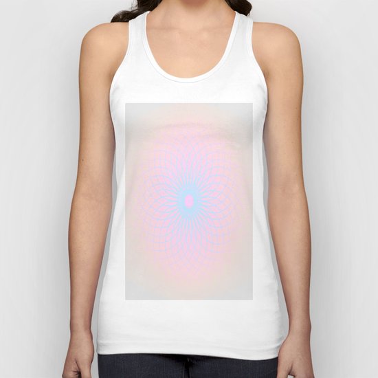 Pink Honeycomb Unisex Tank Top