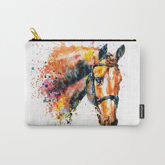 Colorful Horse Head Carry-All Pouch