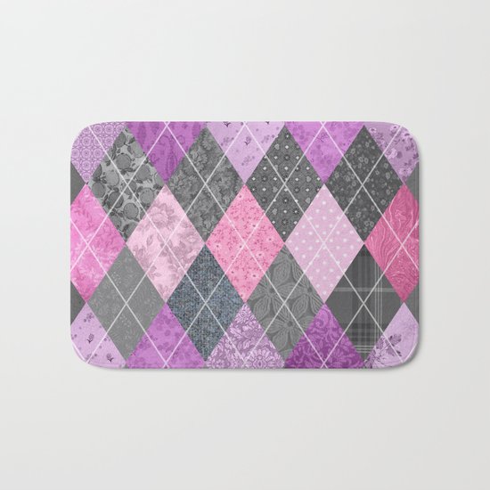 Magic Argyle Quilt Bath Mat