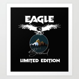 Eagle Limited Edition Seward Retro Vintage Art Print