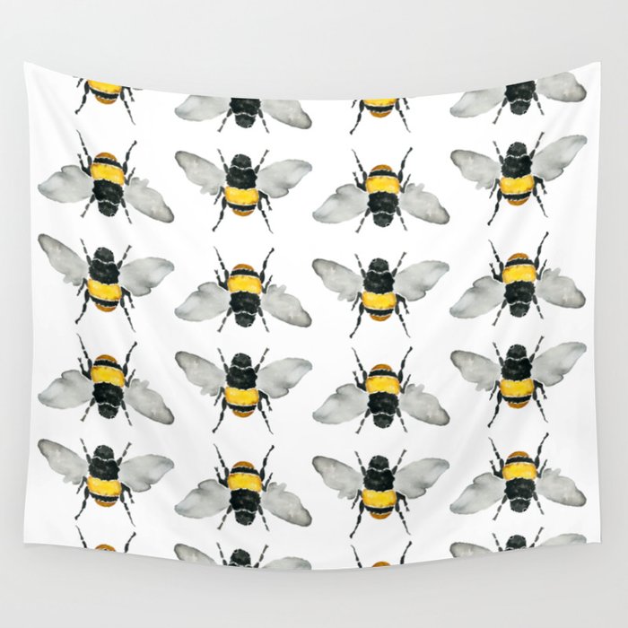 Bumble Bee Wall Tapestry