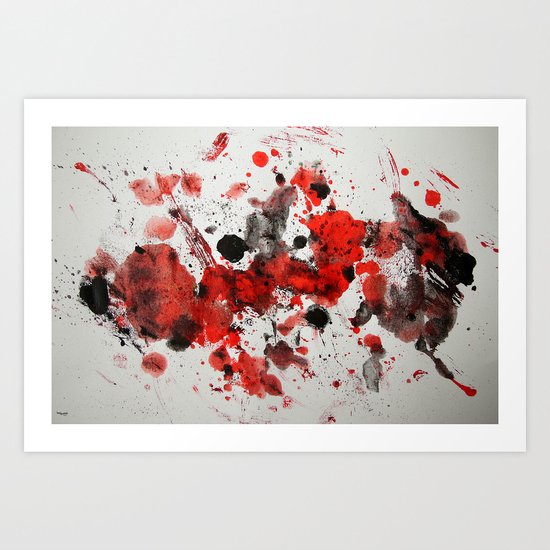 Acryl-Abstrakt 29 Art Print
