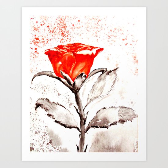 Just another rose Art Print
