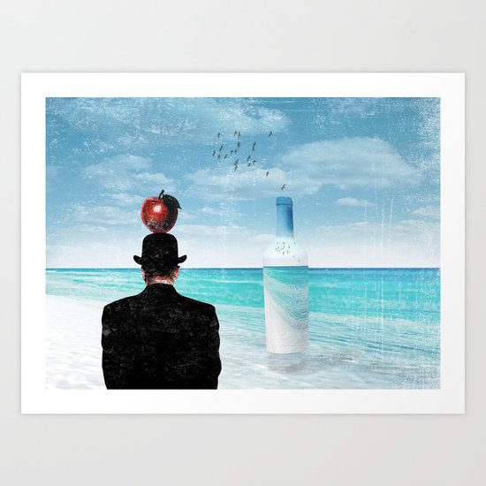 René at the beach Art Print