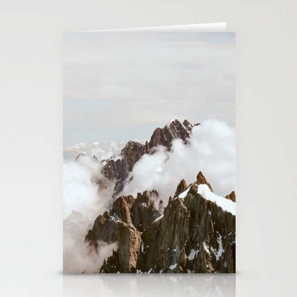 Clouds from the Mont Blanc | Nautre and Landscape Photography Stationery Cards