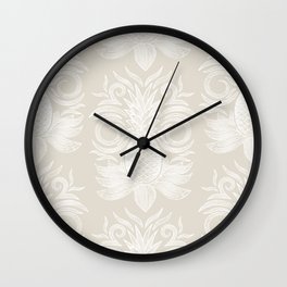 arcadia pineapples - beige Wall Clock