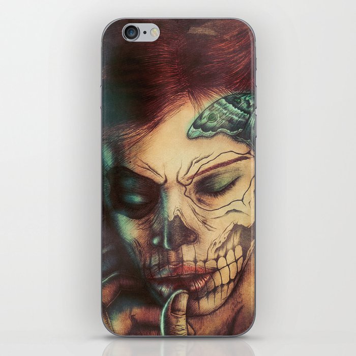 Skull Girl iPhone Skin