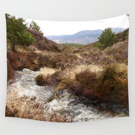 Burn's Eye View in the Scottish Highlands  Wall Tapestry