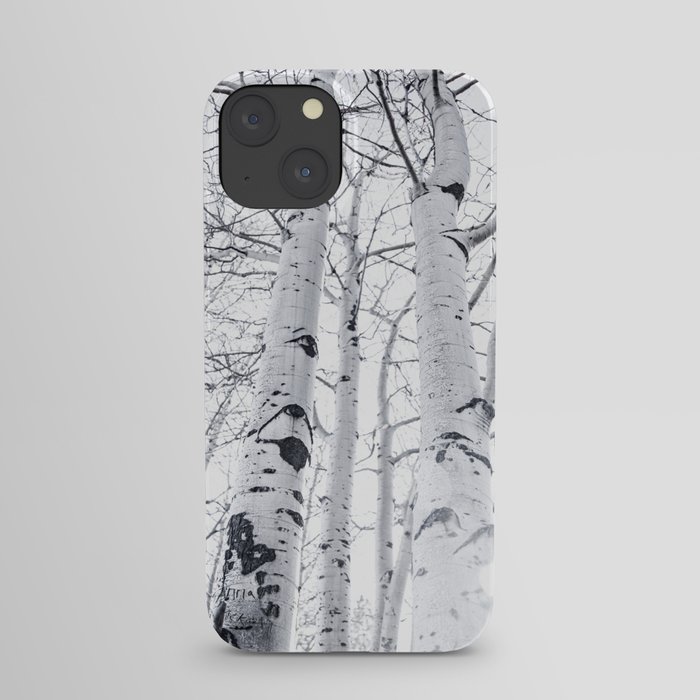 White Trees 3 iPhone Case