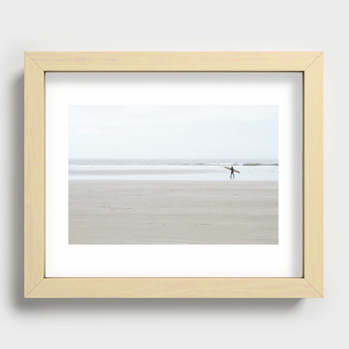 Sleeping Sickness Recessed Framed Print | Photography, Digital, Photography, Ocean, Surf, Moody, Cloudy, Tofino, Canada