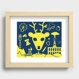 Keystone Deer (PA) Recessed Framed Print