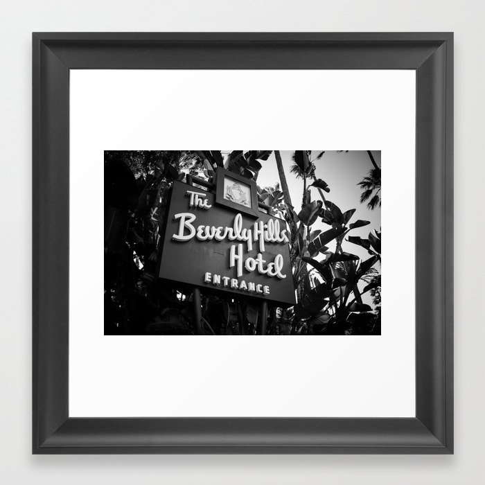 Beverly Hills Hotel Los Angeles Photography Framed Art Print
