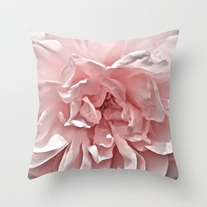 Blush rose shop throw pillows