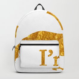 I'm a Unicorn Photo in Bold Gold Backpack