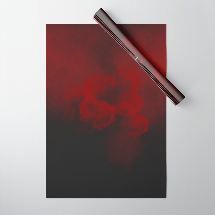 Red Smoke Wrapping Paper
