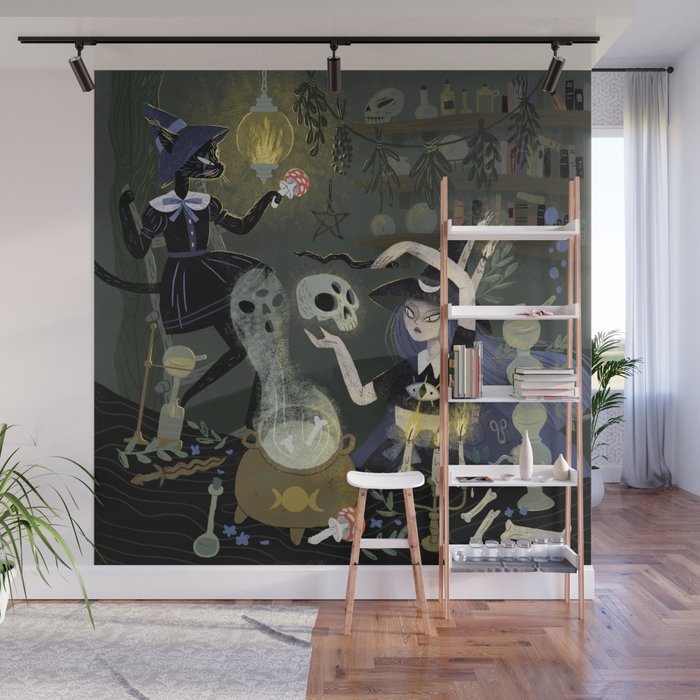 Witches and Potions Wall Mural