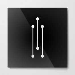Morse v1.2 Metal Print | Concept, Abstractguitar, Occult, Music, Cleanlines, Geometricshapes, Black And White, Minimal, Atomic, Numerology 